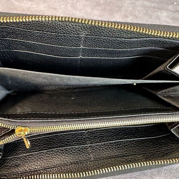 Gucci Leather Zumi Black Zippy Wallet - Picture 9 of 13